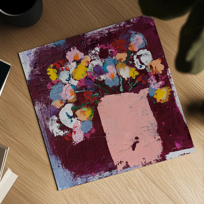 Joy by Jocelyn Elizabeth. Shown as a detailed flat fine art print, highlighting archival giclee quality. Available as an archival giclee rolled canvas, fine art paper, or poster print. SKU 94104a.