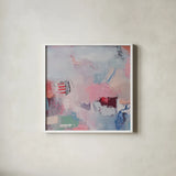 Keep It Between Us by Jocelyn Elizabeth. Shown in a crisp white glass frame for a clean and minimalist style. Available as an archival giclee rolled canvas, fine art paper, or poster print. SKU 94751a.