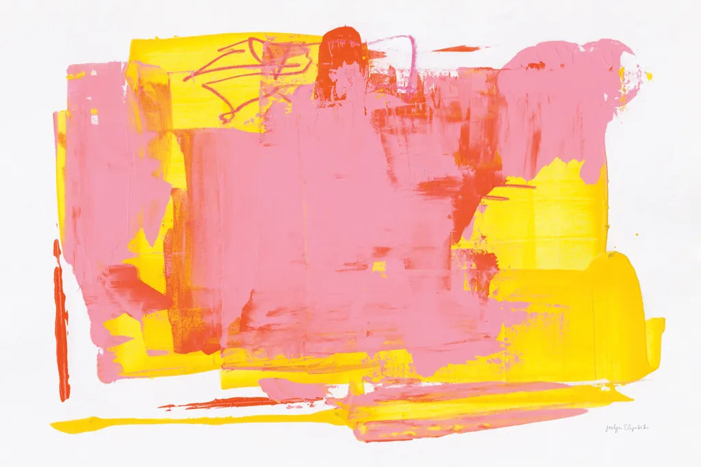 Lemonade Burst by Jocelyn Elizabeth. SKU 95423i. Archival Giclee Fine art print for wall decor.