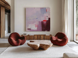 Lost in Translation by Jocelyn Elizabeth. Shown as extra-large giant wall art in a modern living room. Available as an archival giclee rolled canvas, fine art paper, or poster print. SKU 94109a.