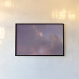 Moonset by Jocelyn Elizabeth. shown as a paper print in a black flame. Available as a archival giclee rolled canvas, fine art paper, or poster print. SKU 94041i.