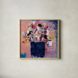 Peace by Jocelyn Elizabeth. Shown in a natural wood glass frame for a timeless modern aesthetic. Available as an archival giclee rolled canvas, fine art paper, or poster print. SKU 94659a.