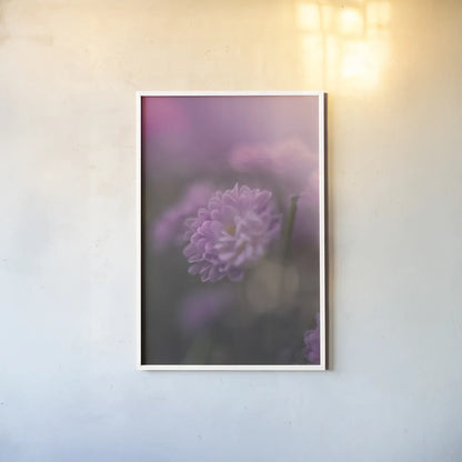 Purple Haze by Jocelyn Elizabeth. shown as a paper print in a white frame. Available as a archival giclee rolled canvas, fine art paper, or poster print. SKU 94031h.