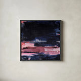 Soul Searching I by Jocelyn Elizabeth. Shown in a sleek black glass frame for a contemporary gallery look. Available as an archival giclee rolled canvas, fine art paper, or poster print. SKU 102103a.