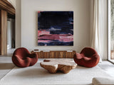 Soul Searching I by Jocelyn Elizabeth. Shown as extra-large giant wall art in a modern living room. Available as an archival giclee rolled canvas, fine art paper, or poster print. SKU 102103a.