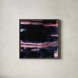 Soul Searching II by Jocelyn Elizabeth. Shown in a sleek black glass frame for a contemporary gallery look. Available as an archival giclee rolled canvas, fine art paper, or poster print. SKU 102104a.