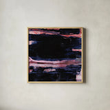 Soul Searching II by Jocelyn Elizabeth. Shown in a natural wood glass frame for a timeless modern aesthetic. Available as an archival giclee rolled canvas, fine art paper, or poster print. SKU 102104a.