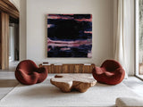 Soul Searching II by Jocelyn Elizabeth. Shown as extra-large giant wall art in a modern living room. Available as an archival giclee rolled canvas, fine art paper, or poster print. SKU 102104a.