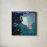 Suddenly Dreaming Again by Jocelyn Elizabeth. Shown in a sleek black glass frame for a contemporary gallery look. Available as an archival giclee rolled canvas, fine art paper, or poster print. SKU 94754a.
