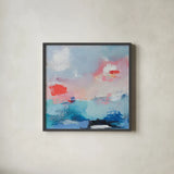 The Daydream an Echo I by Jocelyn Elizabeth. Shown in a sleek black glass frame for a contemporary gallery look. Available as an archival giclee rolled canvas, fine art paper, or poster print. SKU 94093a.