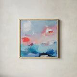 The Daydream an Echo I by Jocelyn Elizabeth. Shown in a natural wood glass frame for a timeless modern aesthetic. Available as an archival giclee rolled canvas, fine art paper, or poster print. SKU 94093a.