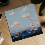 The Horizon I by Jocelyn Elizabeth. Shown as a detailed flat fine art print, highlighting archival giclee quality. Available as an archival giclee rolled canvas, fine art paper, or poster print. SKU 102101a.