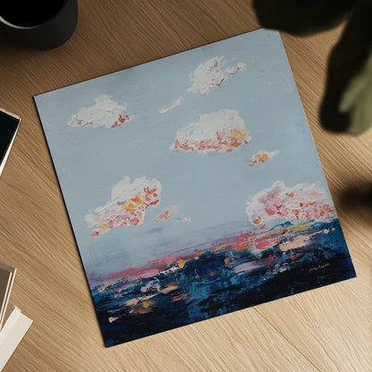 The Horizon I by Jocelyn Elizabeth. Shown as a detailed flat fine art print, highlighting archival giclee quality. Available as an archival giclee rolled canvas, fine art paper, or poster print. SKU 102101a.