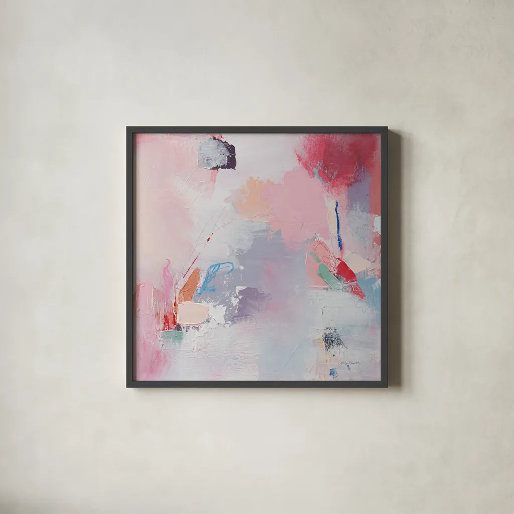 The Messenger by Jocelyn Elizabeth. Shown in a sleek black glass frame for a contemporary gallery look. Available as an archival giclee rolled canvas, fine art paper, or poster print. SKU 94110a.
