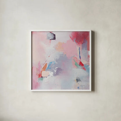 The Messenger by Jocelyn Elizabeth. Shown in a crisp white glass frame for a clean and minimalist style. Available as an archival giclee rolled canvas, fine art paper, or poster print. SKU 94110a.