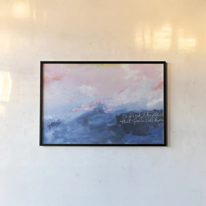 To Find the Place by Jocelyn Elizabeth. shown as a paper print in a black flame. Available as a archival giclee rolled canvas, fine art paper, or poster print. SKU 101018i.