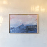 To Find the Place by Jocelyn Elizabeth. shown as a paper print in a natural frame. Available as a archival giclee rolled canvas, fine art paper, or poster print. SKU 101018i.