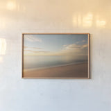 Waves In a Dream by Jocelyn Elizabeth. shown as a paper print in a natural frame. Available as a archival giclee rolled canvas, fine art paper, or poster print. SKU 102960i.
