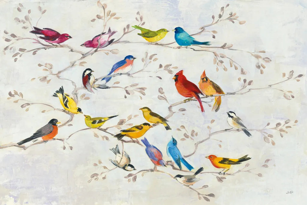 A Little Bird Told Me by Julia Purinton. SKU 45733i. Archival Giclee Fine art print for wall decor.