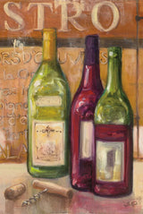 A Night at the Bistro III by Julia Purinton. SKU 37749h. Archival Giclee Fine art print for wall decor.