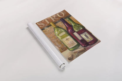 A Night at the Bistro III by Julia Purinton. shown as a rolled paper print. Available as archival giclee rolled canvas, fine art paper, or poster print. SKU 37749h.