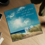 A Perfect Day Ocean Breeze by Julia Purinton. Shown as a detailed flat fine art print, highlighting archival giclee quality. Available as an archival giclee rolled canvas, fine art paper, or poster print. SKU 25908a.