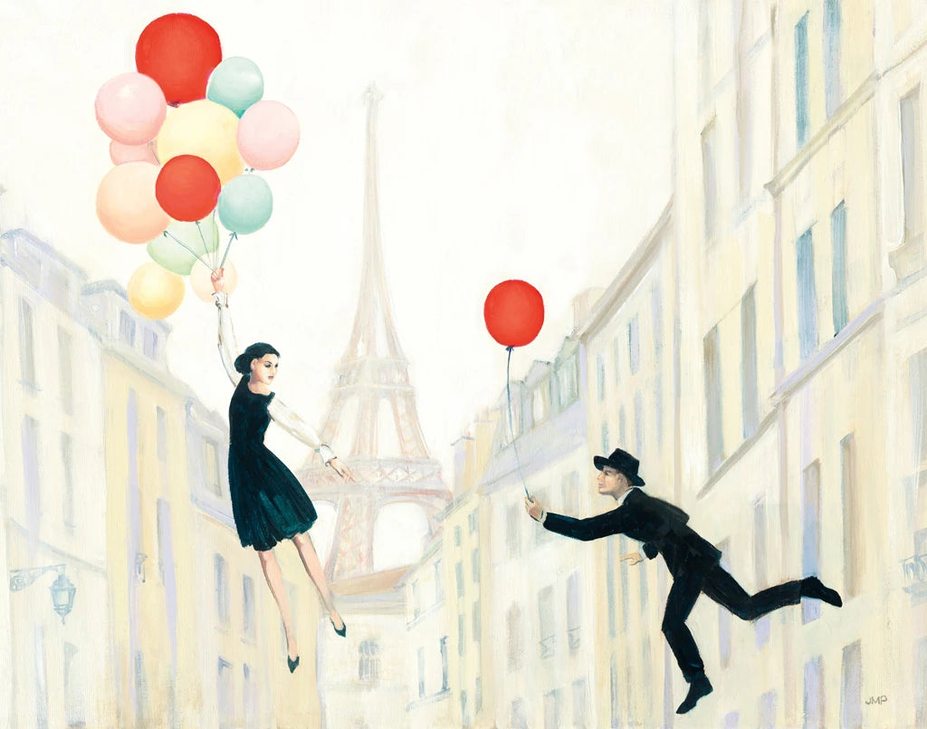 Aloft in Paris I Crop by Julia Purinton