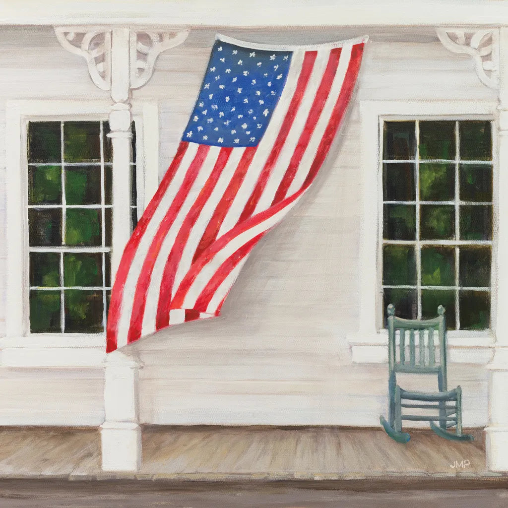 American Porch Crop by Julia Purinton. SKU 98888a. Archival Giclee Fine art print for wall decor.