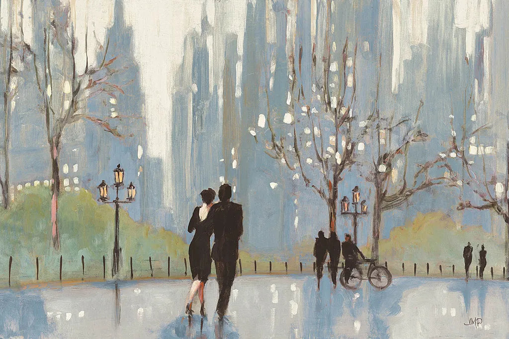 An Evening Out Blue by Julia Purinton. SKU 37743i. Archival Giclee Fine art print for wall decor.