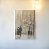 An Evening Out Neutral Crop by Julia Purinton. shown as a paper print in a white frame. Available as a archival giclee rolled canvas, fine art paper, or poster print. SKU 17155h.