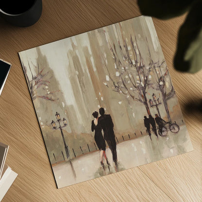 An Evening Out Neutral Crop by Julia Purinton. Shown as a detailed flat fine art print, highlighting archival giclee quality. Available as an archival giclee rolled canvas, fine art paper, or poster print. SKU 17787a.