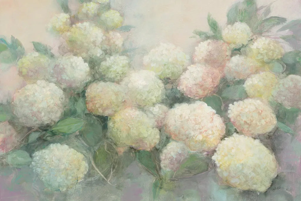 Annabelle Hydrangeas Crop by Julia Purinton. SKU 37616i. Archival Giclee Fine art print for wall decor.