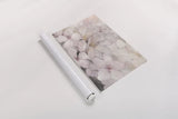 Apple Blossoms Dark Gray by Julia Purinton. shown as a rolled paper print. Available as archival giclee rolled canvas, fine art paper, or poster print. SKU 52506i.