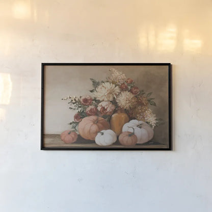 Autumn Bounty by Julia Purinton. shown as a paper print in a black flame. Available as a archival giclee rolled canvas, fine art paper, or poster print. SKU 96696i.