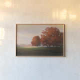 Autumn Glow by Julia Purinton. shown as a paper print in a natural frame. Available as a archival giclee rolled canvas, fine art paper, or poster print. SKU 57711i.
