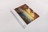 Autumn Glow Crop v.2 by Julia Purinton. shown as a rolled paper print. Available as archival giclee rolled canvas, fine art paper, or poster print. SKU 22061i.