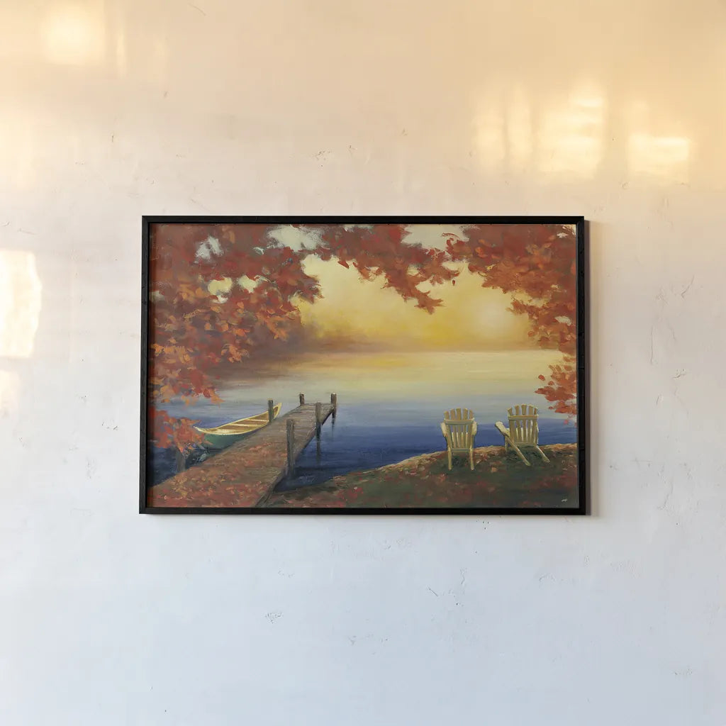 Autumn Glow Crop v.2 by Julia Purinton. shown as a paper print in a black flame. Available as a archival giclee rolled canvas, fine art paper, or poster print. SKU 22061i.