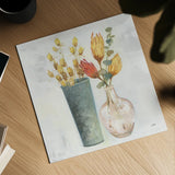 Autumn Greenhouse V by Julia Purinton. Shown as a detailed flat fine art print, highlighting archival giclee quality. Available as an archival giclee rolled canvas, fine art paper, or poster print. SKU 70764a.