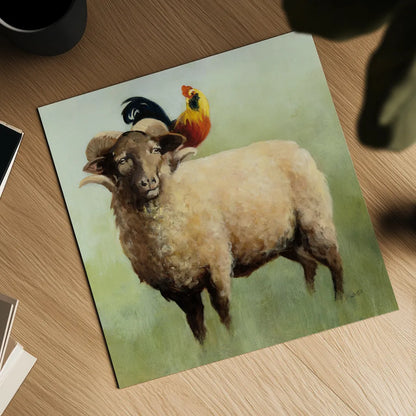 BFF I Crop by Julia Purinton. Shown as a detailed flat fine art print, highlighting archival giclee quality. Available as an archival giclee rolled canvas, fine art paper, or poster print. SKU 36178a.