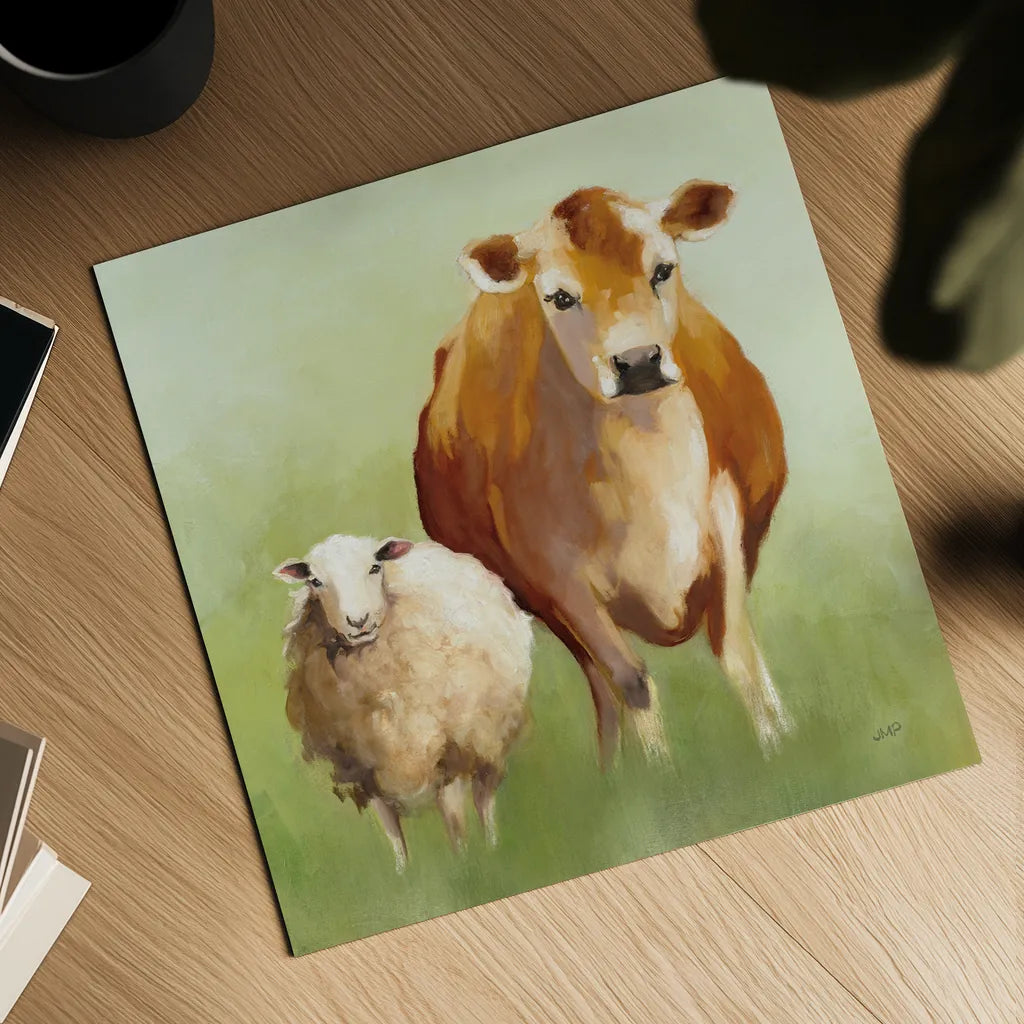 BFF II by Julia Purinton. Shown as a detailed flat fine art print, highlighting archival giclee quality. Available as an archival giclee rolled canvas, fine art paper, or poster print. SKU 36179a.