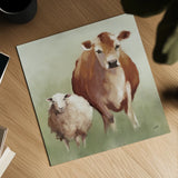 BFF II Light by Julia Purinton. Shown as a detailed flat fine art print, highlighting archival giclee quality. Available as an archival giclee rolled canvas, fine art paper, or poster print. SKU 89472a.