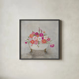 Bathing Beauty by Julia Purinton. Shown in a sleek black glass frame for a contemporary gallery look. Available as an archival giclee rolled canvas, fine art paper, or poster print. SKU 83499a.