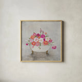 Bathing Beauty by Julia Purinton. Shown in a natural wood glass frame for a timeless modern aesthetic. Available as an archival giclee rolled canvas, fine art paper, or poster print. SKU 83499a.