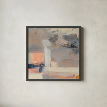 Beale Street Abstract II Crop by Julia Purinton. Shown in a sleek black glass frame for a contemporary gallery look. Available as an archival giclee rolled canvas, fine art paper, or poster print. SKU 91419a.