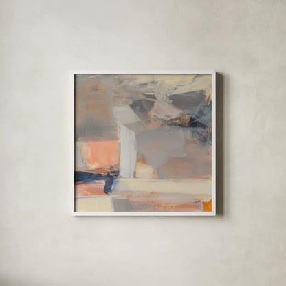 Beale Street Abstract II Crop by Julia Purinton. Shown in a crisp white glass frame for a clean and minimalist style. Available as an archival giclee rolled canvas, fine art paper, or poster print. SKU 91419a.
