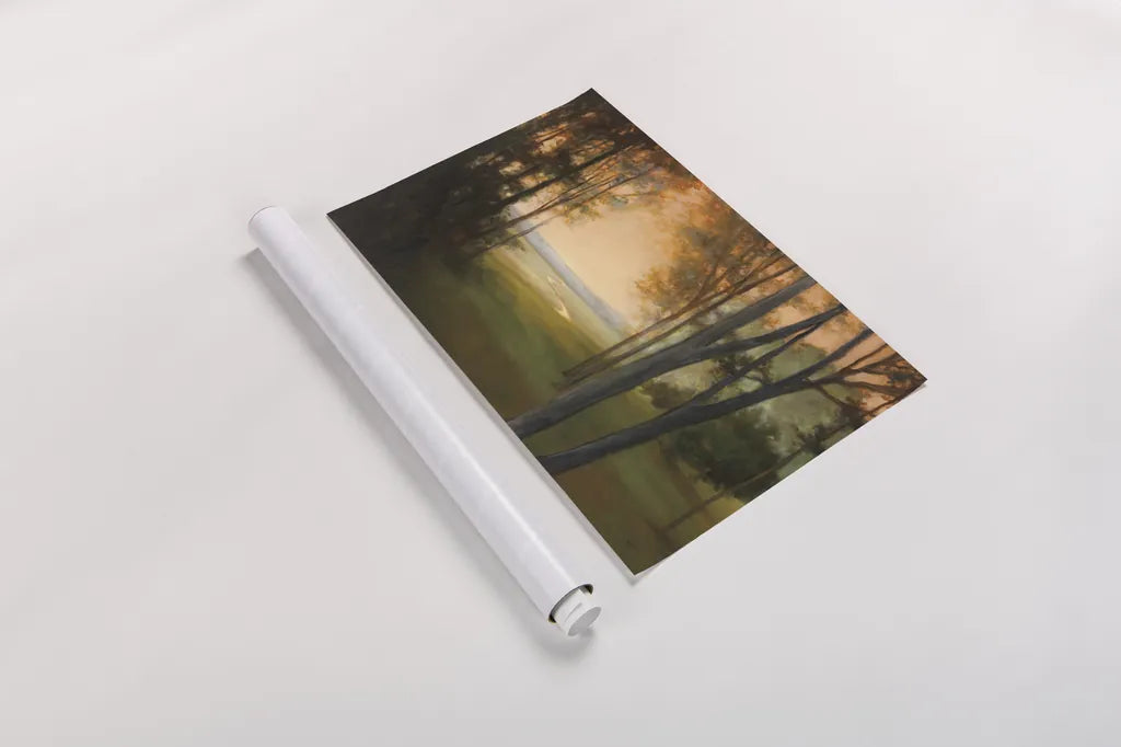 Between the Worlds by Julia Purinton. shown as a rolled paper print. Available as archival giclee rolled canvas, fine art paper, or poster print. SKU 5066i.