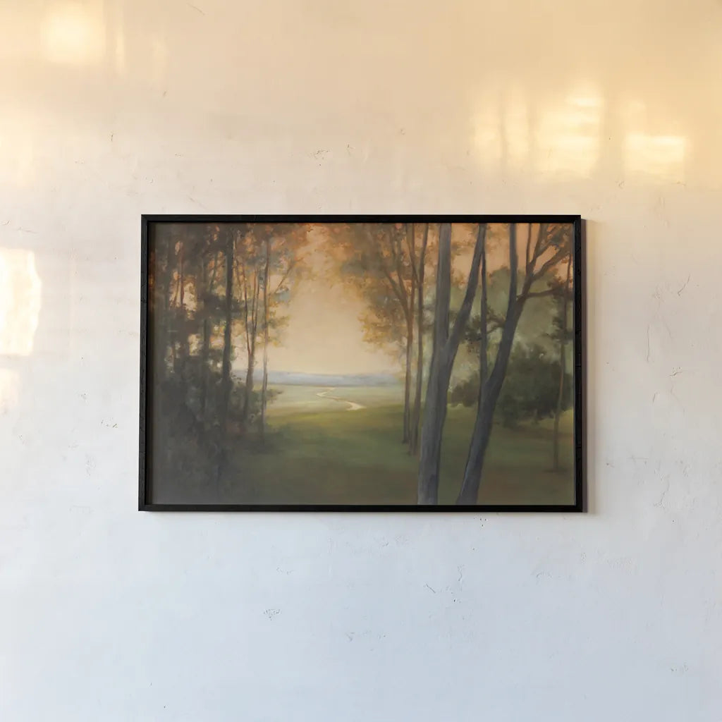 Between the Worlds by Julia Purinton. shown as a paper print in a black flame. Available as a archival giclee rolled canvas, fine art paper, or poster print. SKU 5066i.