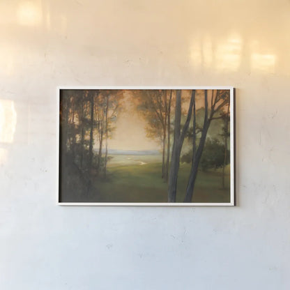 Between the Worlds by Julia Purinton. shown as a paper print in a white frame. Available as a archival giclee rolled canvas, fine art paper, or poster print. SKU 5066i.