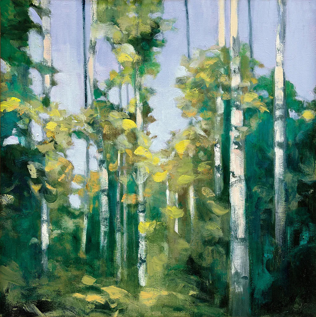 Birches by Julia Purinton. SKU 20918a. Archival Giclee Fine art print for wall decor.