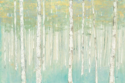 Birches at Sunrise by Julia Purinton. SKU 50234i. Archival Giclee Fine art print for wall decor.